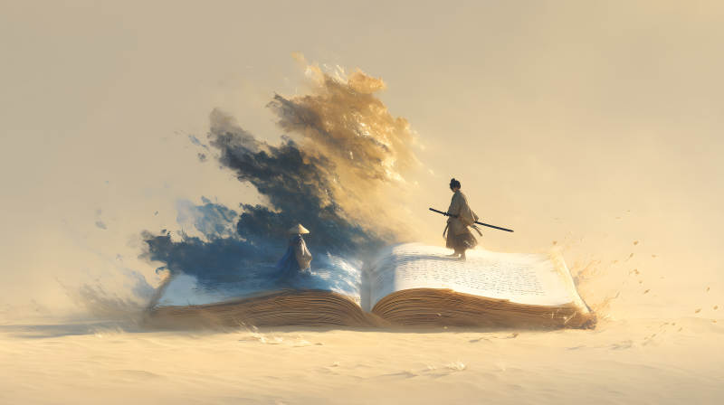 书海武士对峙-图片