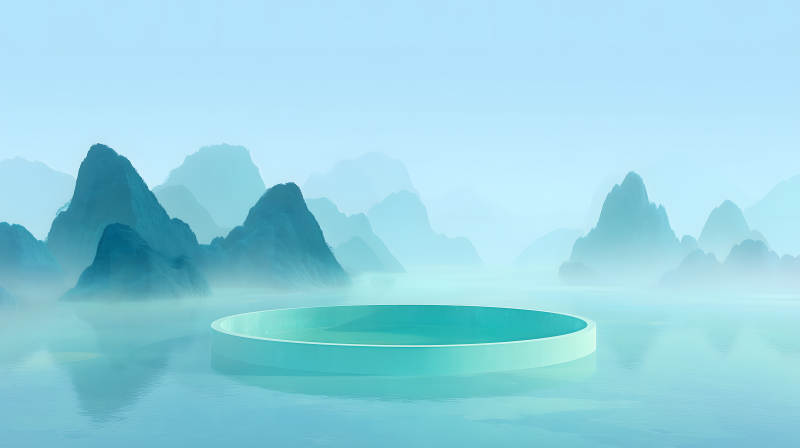 山水之间环形平台-图片