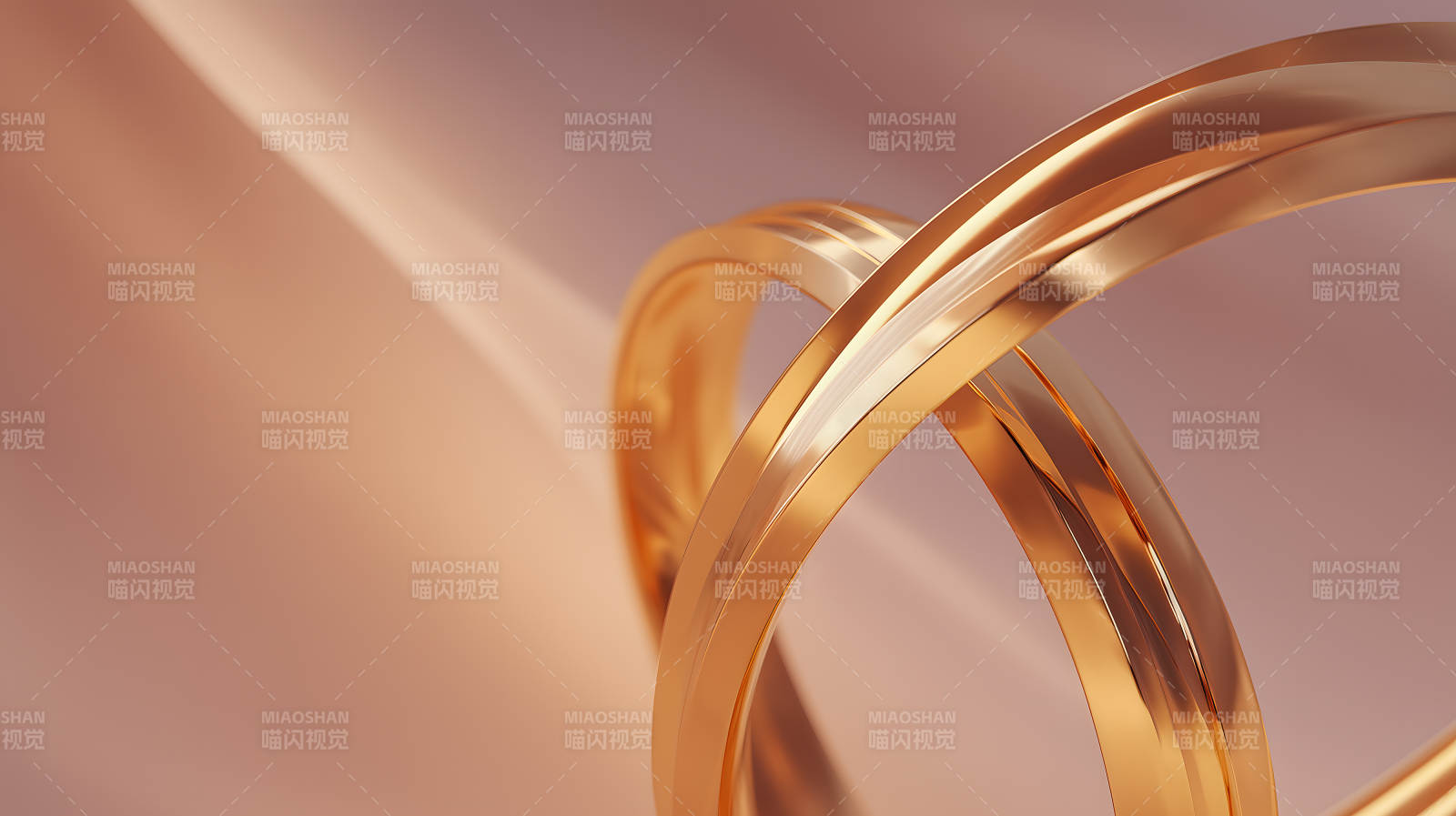 金色圆环艺术设计-图片