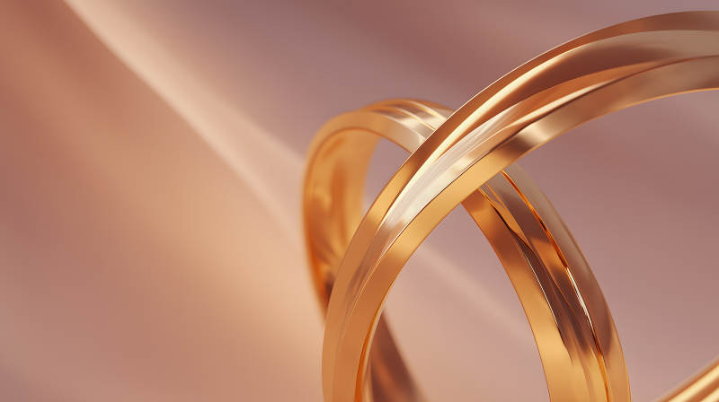 金色圆环艺术设计-图片