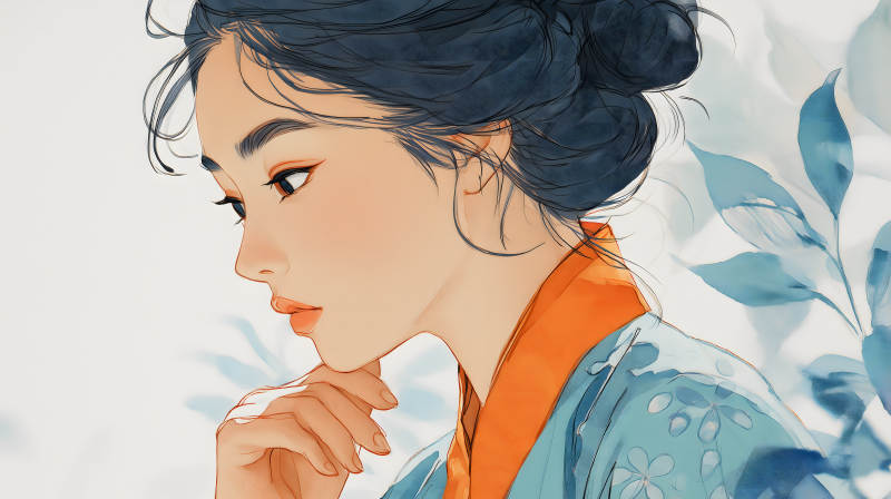 東方美人側(cè)顏-圖片