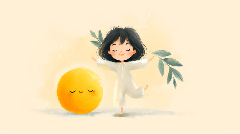 女孩擁抱陽光圖片