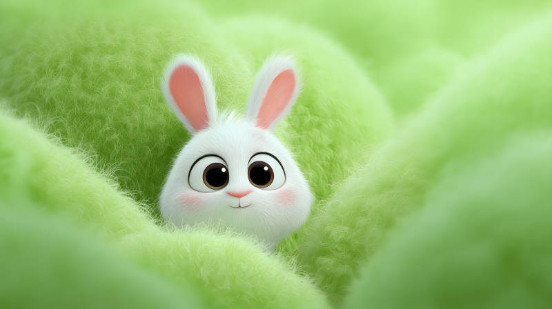 兔兔毛茸茸-圖片