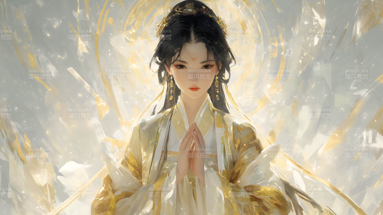 圣洁女子端庄肃穆-图片