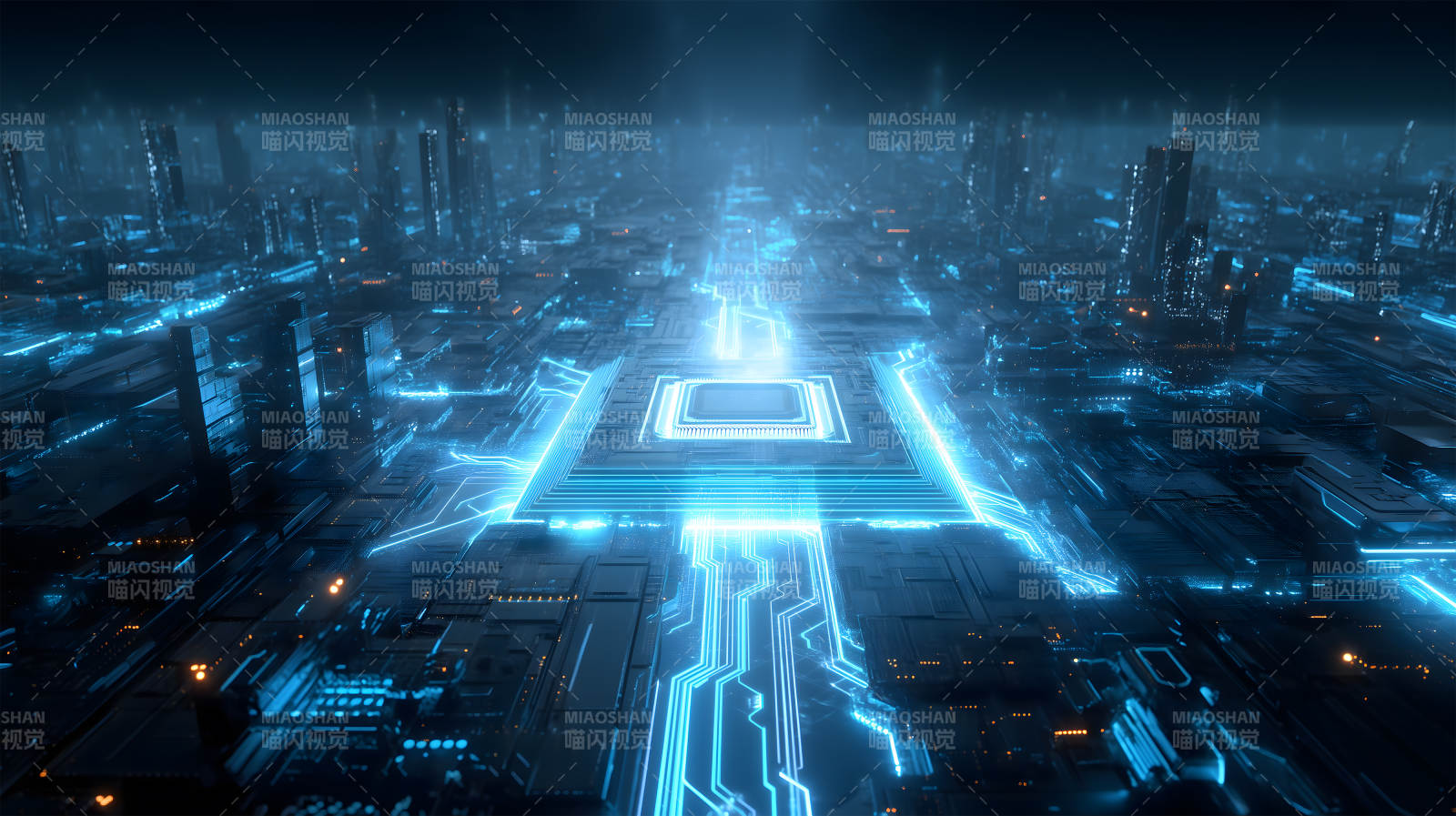 未來(lái)城市電路-圖片
