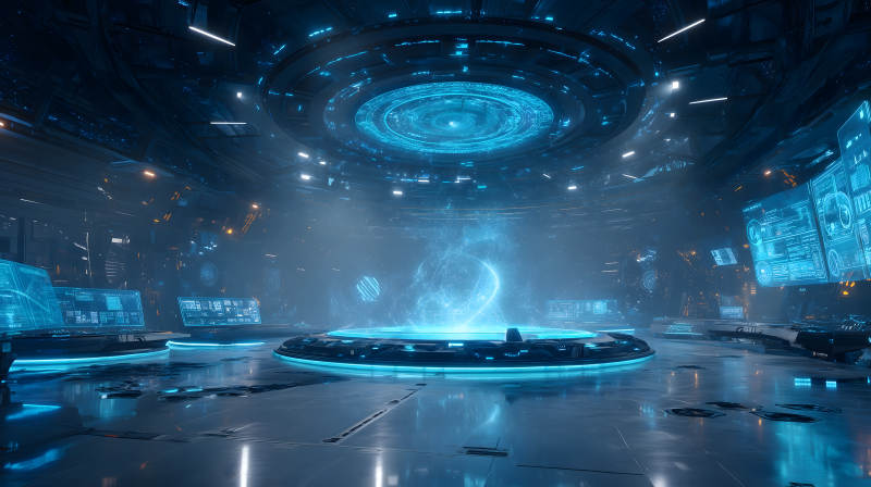 未来科技空间站场景-图片