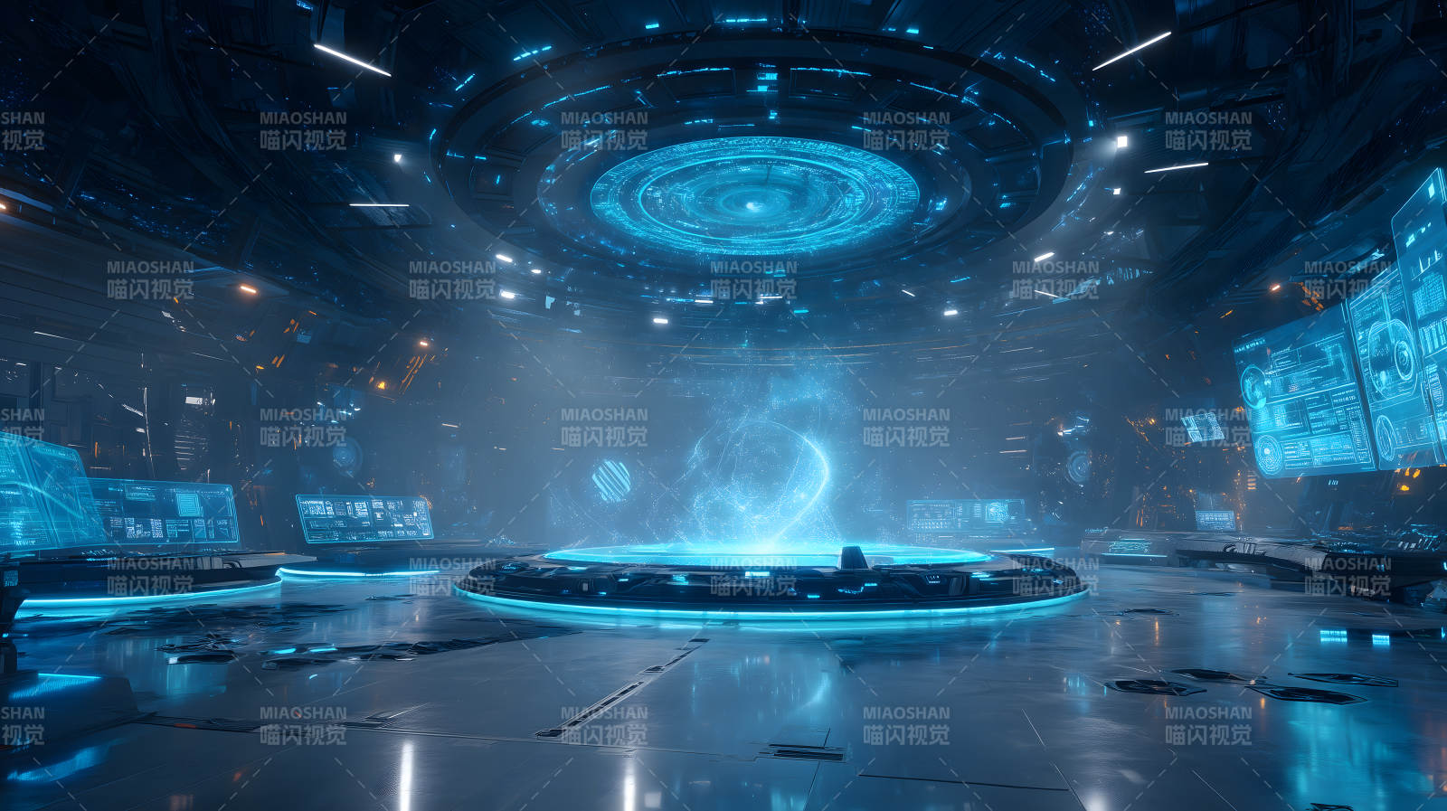 未来科技空间站场景-图片