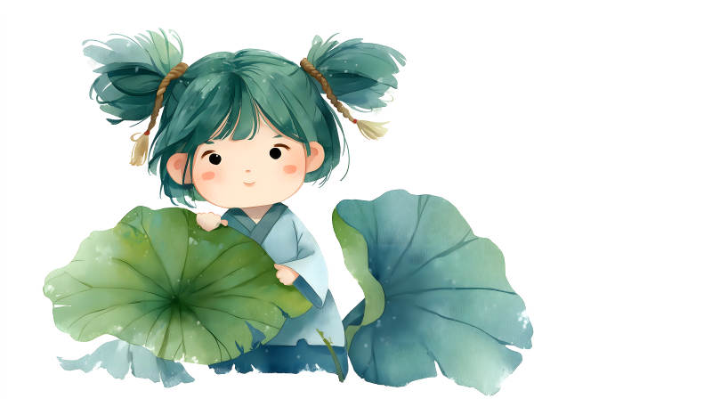 可愛女孩蓮葉-圖片