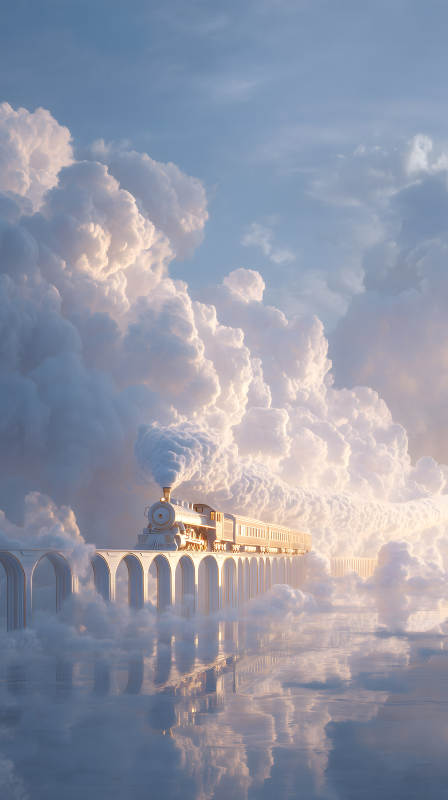 云中火车奇幻之旅-图片