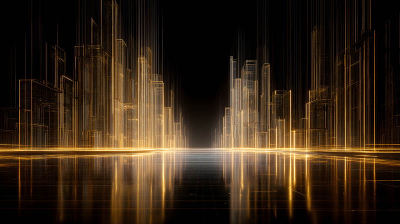 未來城市科技感-圖片