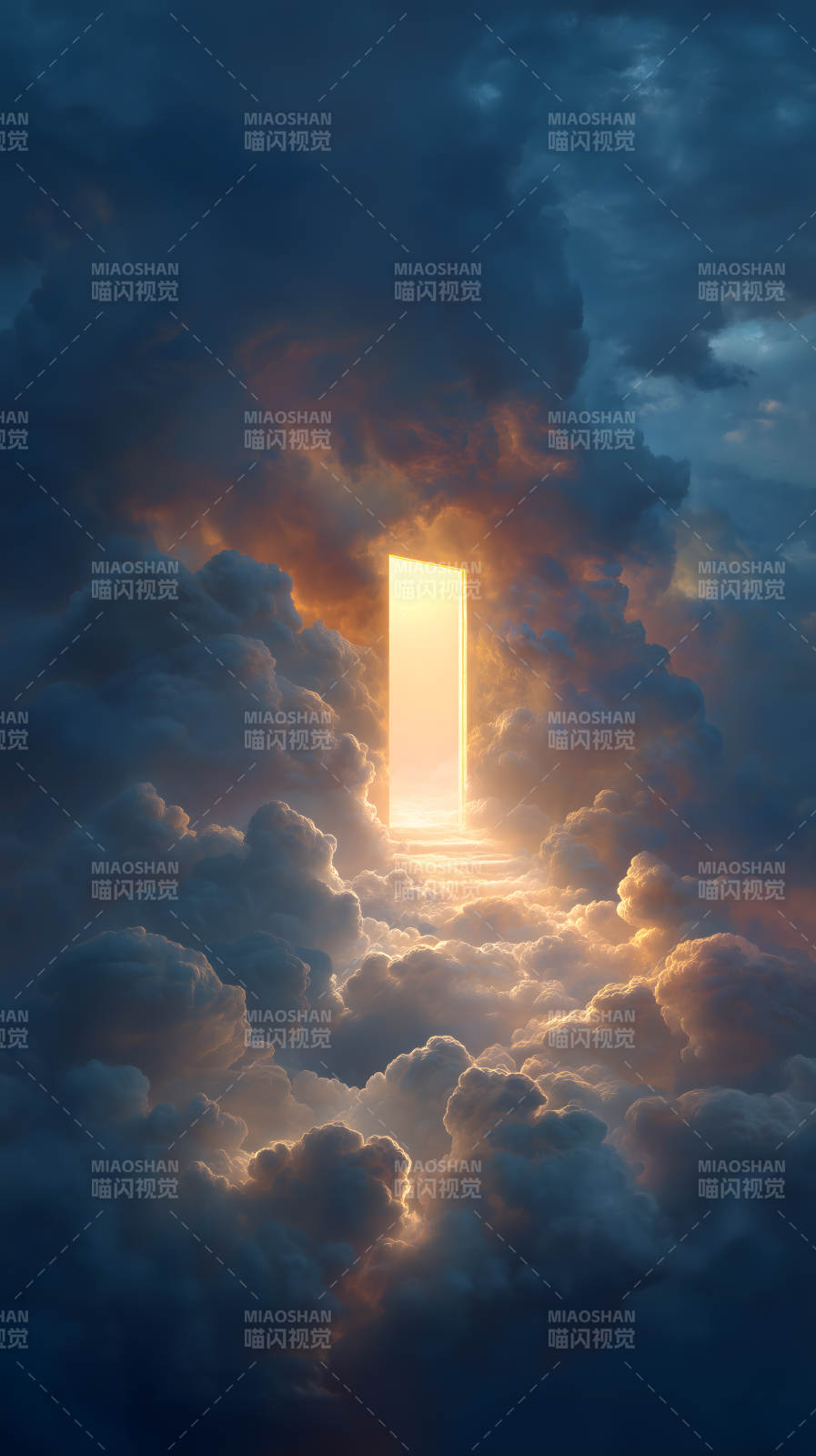 天堂之门云雾缭绕-图片