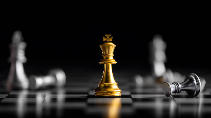 金色國王勝利棋局-圖片