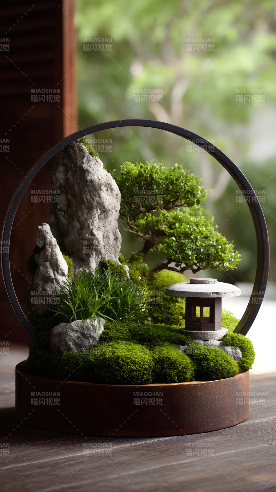 微型景观盆栽宁静优雅-图片