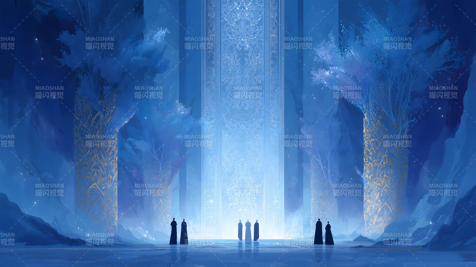 藍(lán)色大廳的光-圖片