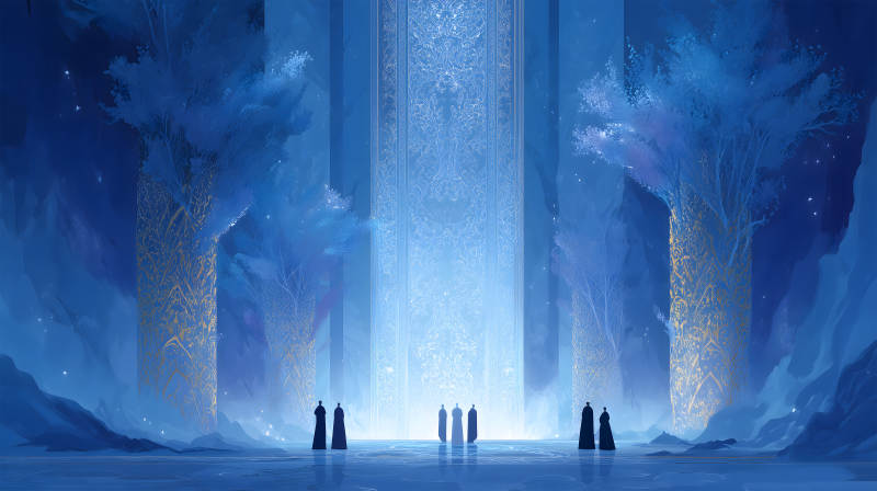 藍色大廳的光-圖片