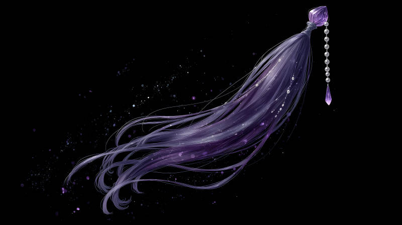 紫发宝石艺术设计-图片