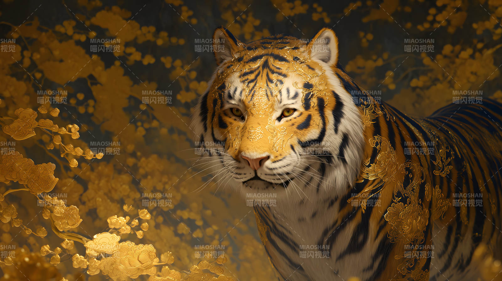 金虎艺术风格-图片