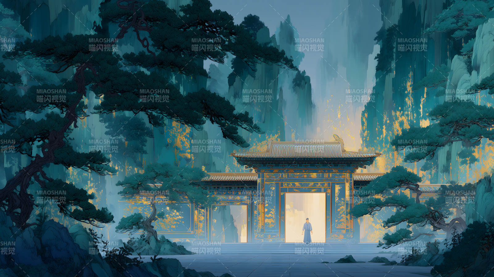 山水宮殿仙境-圖片