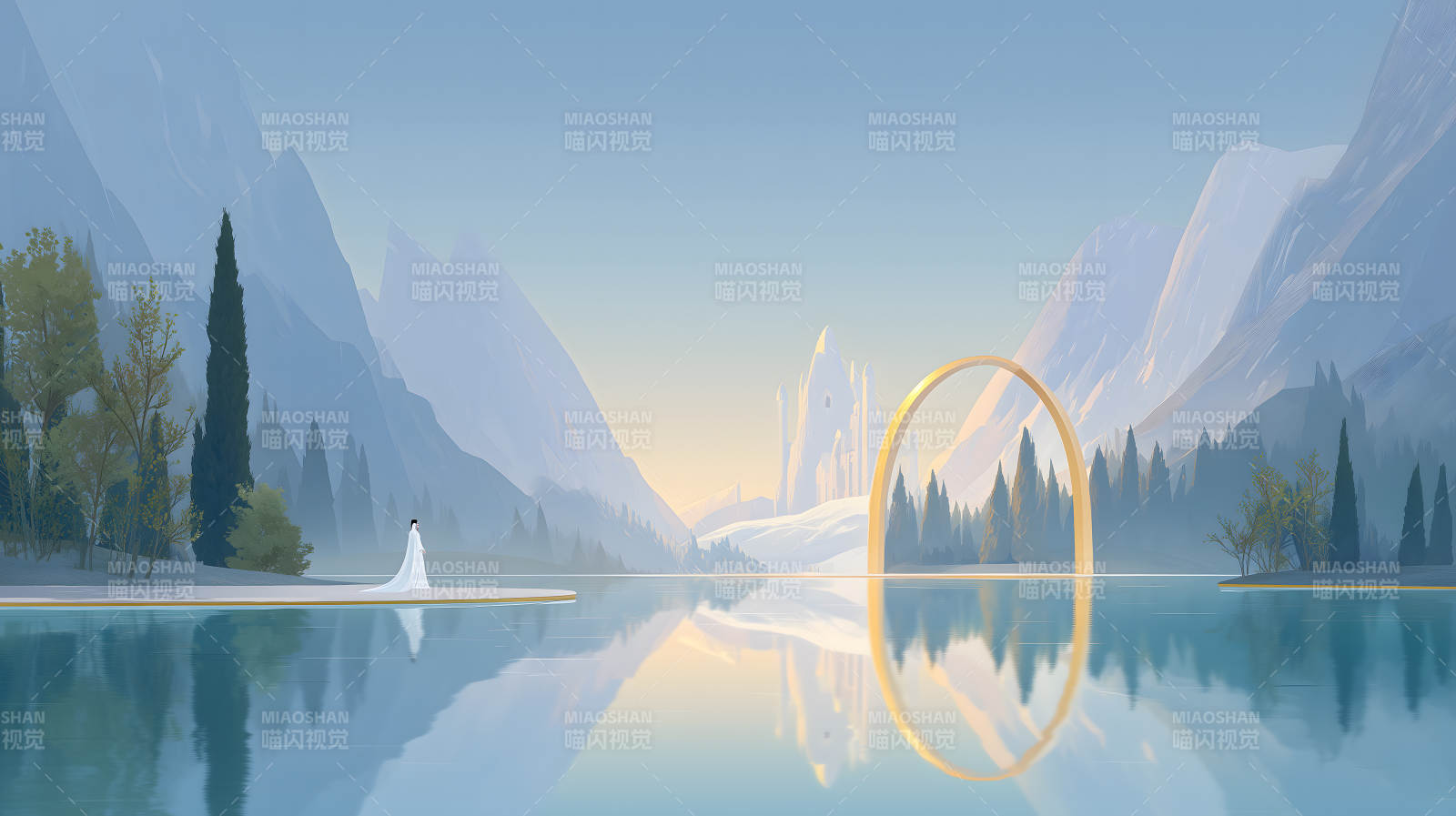 湖光山色仙境-图片