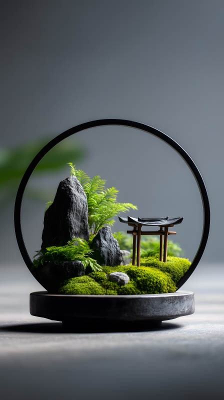 微景觀盆栽藝術-圖片