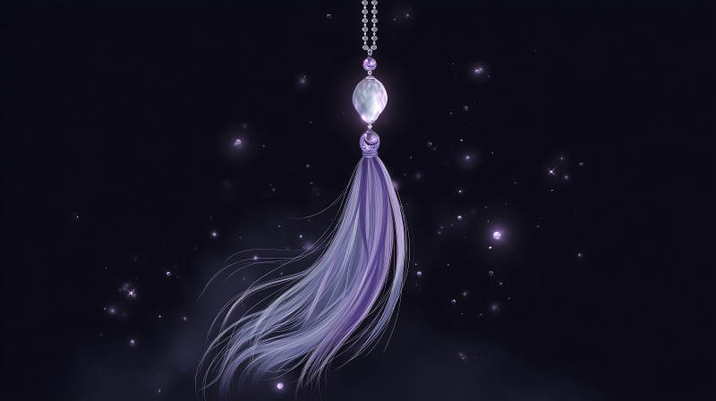 梦幻饰品悬浮夜空-图片