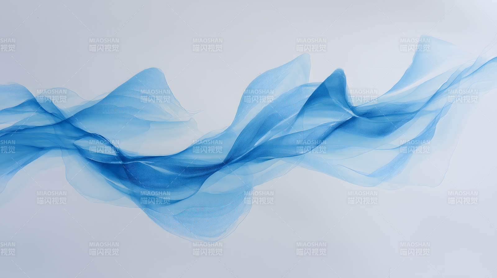 藍色流動抽象畫-圖片