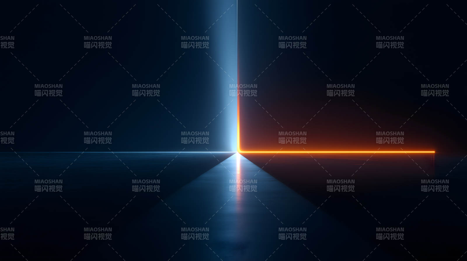 光線交匯抽象空間-圖片