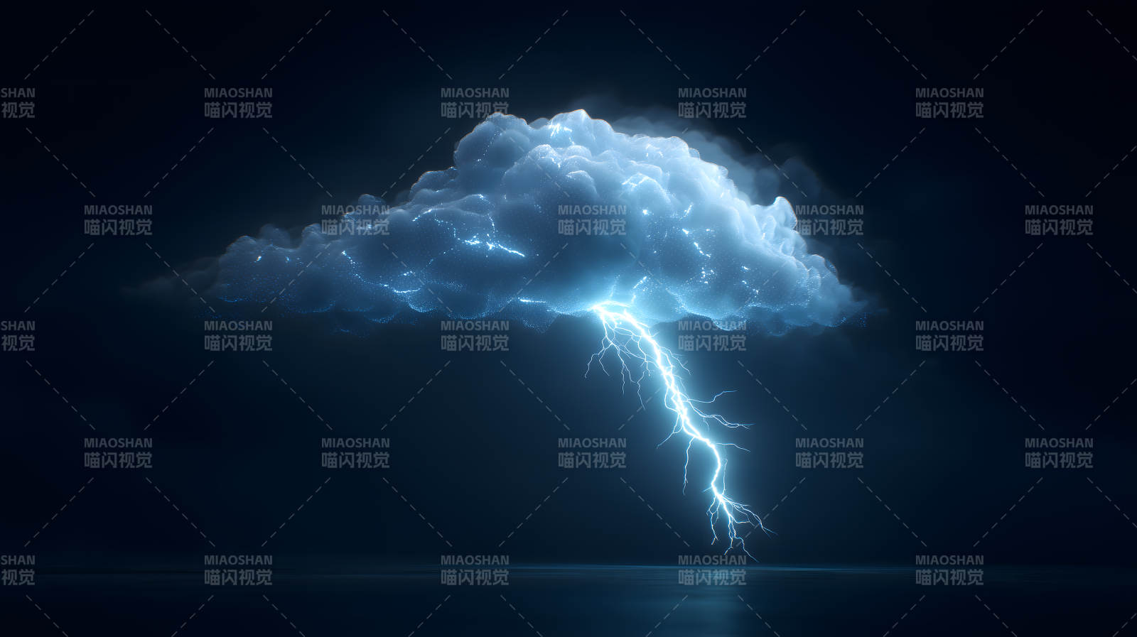 雷雨云电光闪烁-图片