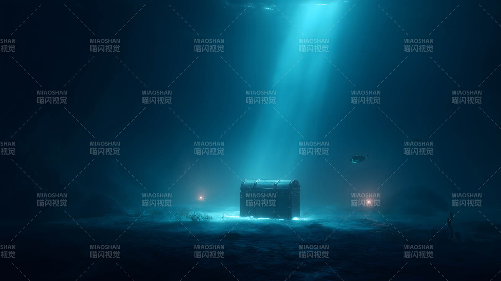 海底宝藏探秘景象-图片