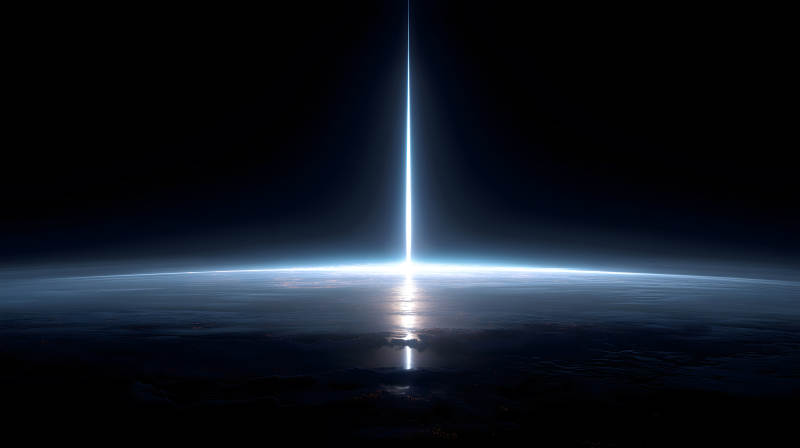 光芒冲破黑暗-图片