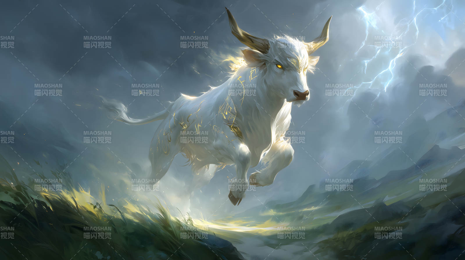 神兽奔腾雷霆万钧-图片