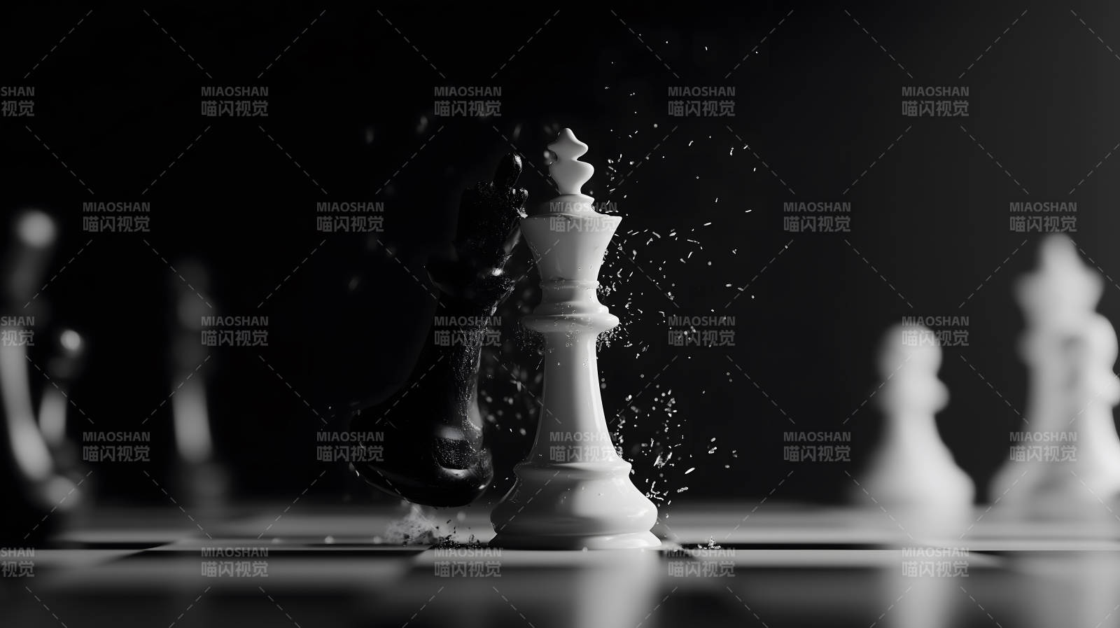 黑白棋局勝負瞬間-圖片