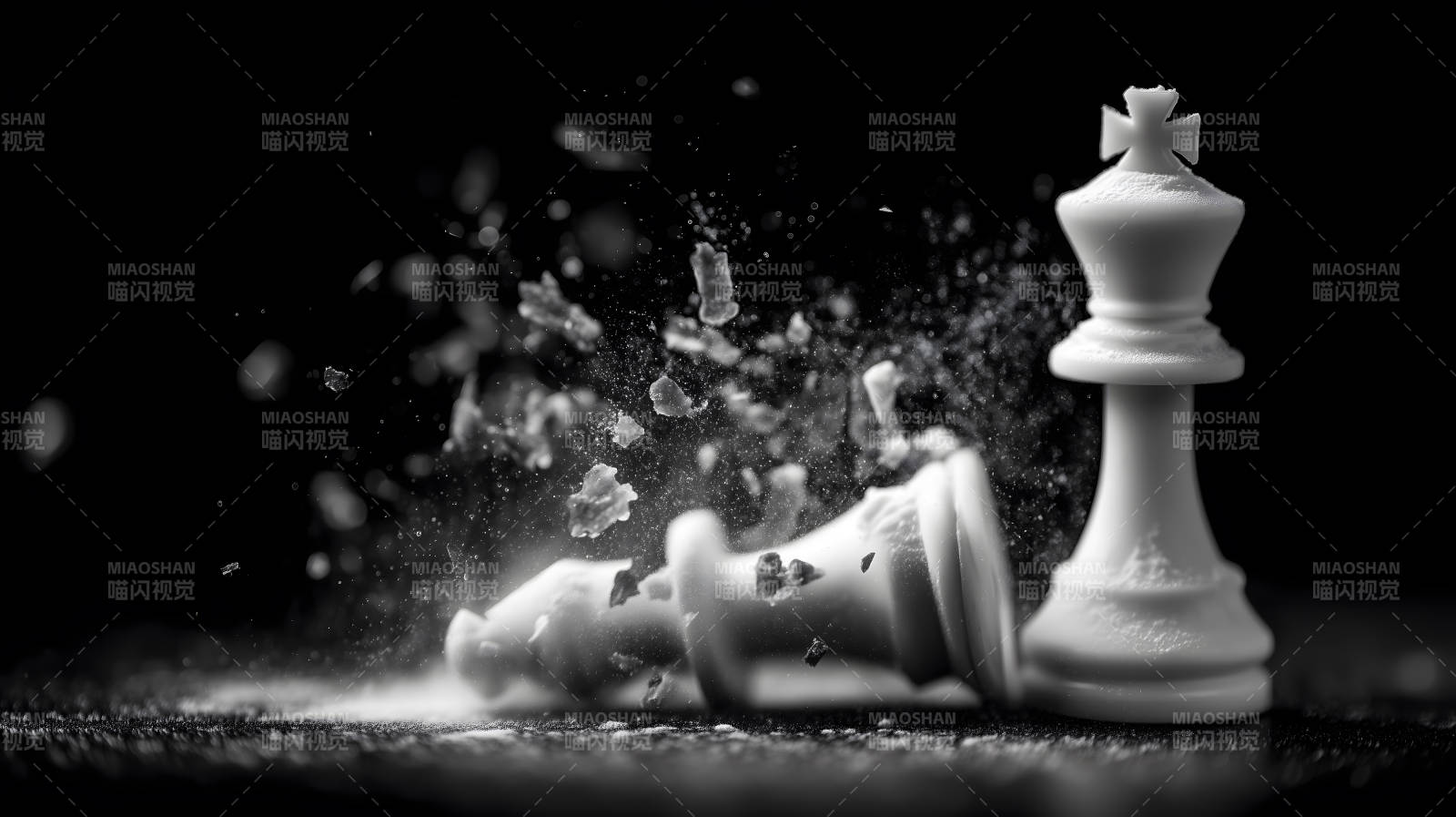 棋子破碎勝負瞬間-圖片