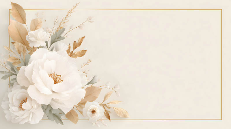 典雅花卉边框设计-图片
