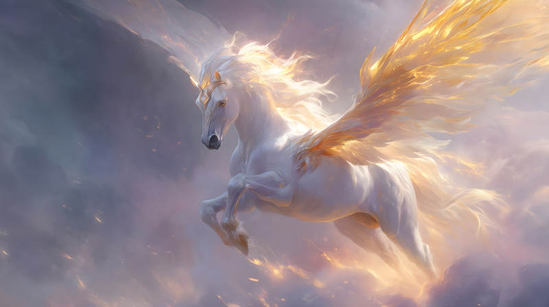 飞马翱翔云端-图片