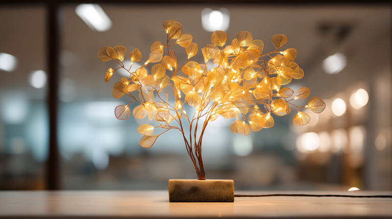 发光树枝灯饰-图片