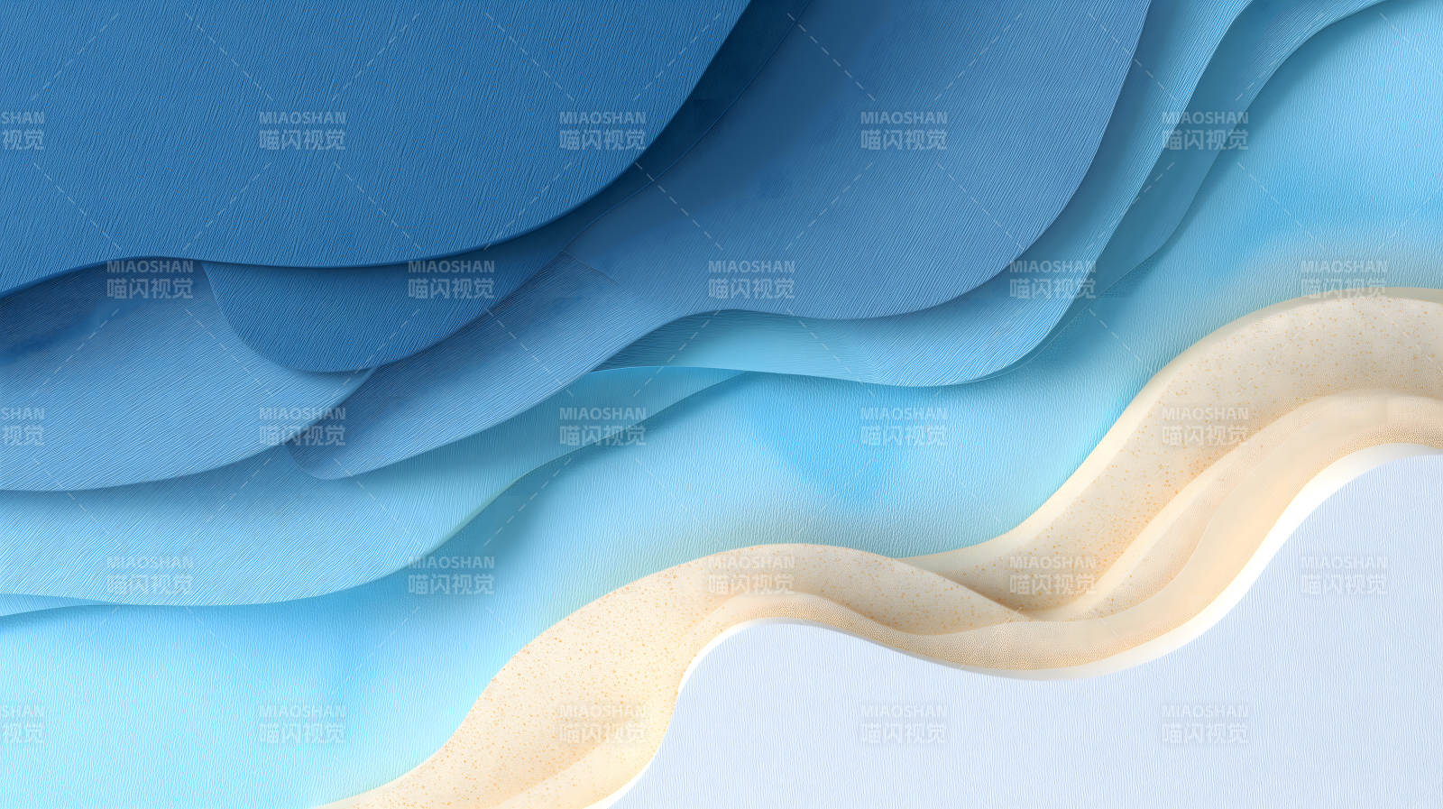 海滩与海浪的艺术-图片