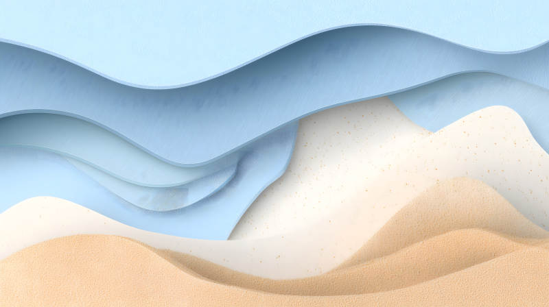 抽象风景沙滩海洋-图片