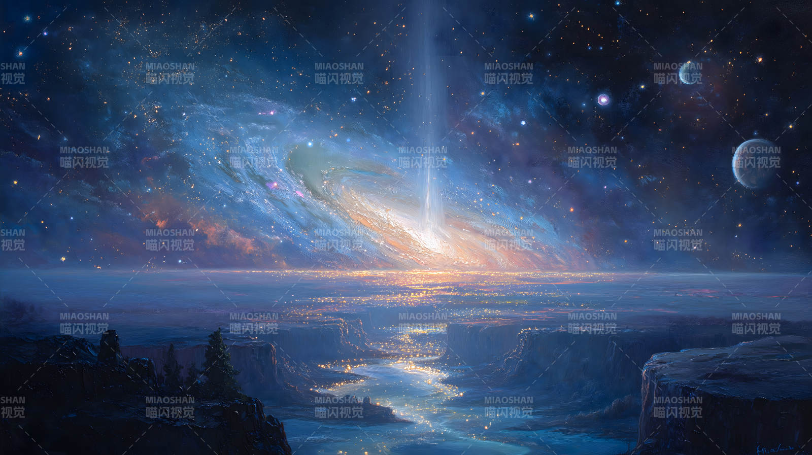 星空璀璨宇宙奇观-图片