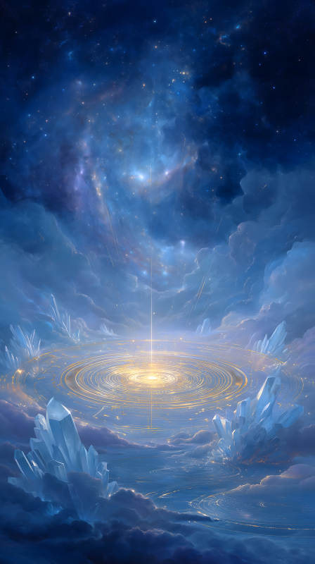 星空漩涡水晶世界-图片