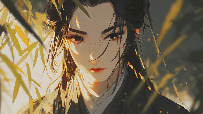 古典人物凝視-圖片