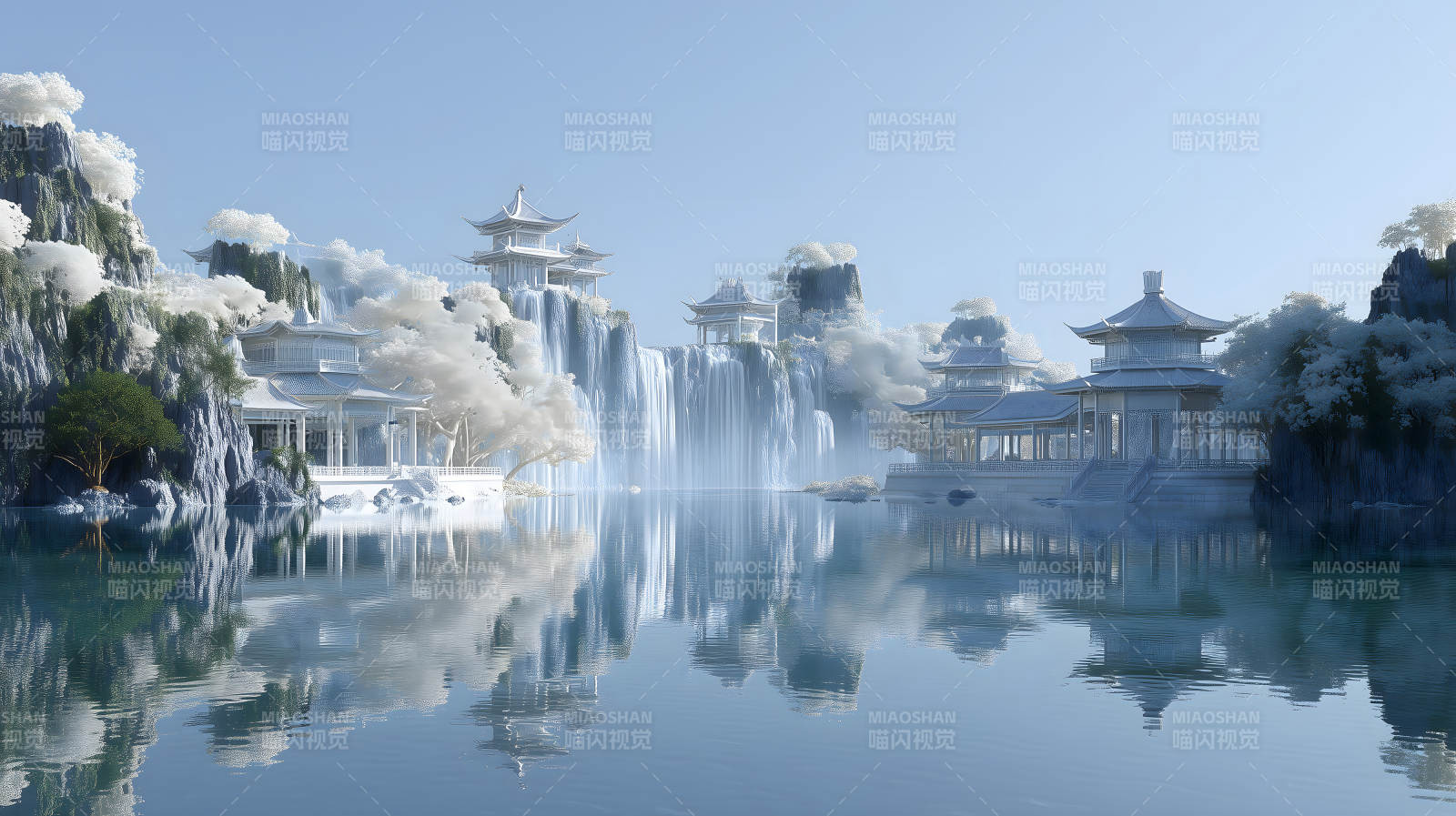 仙境般的水上建筑-圖片