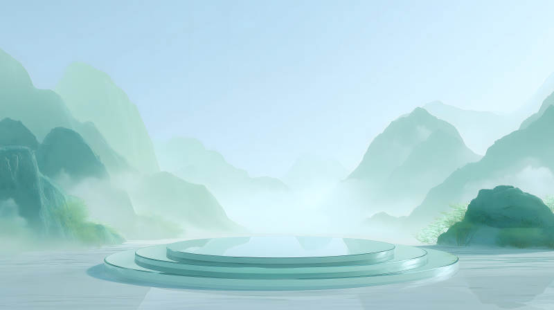 山水舞台意境-图片