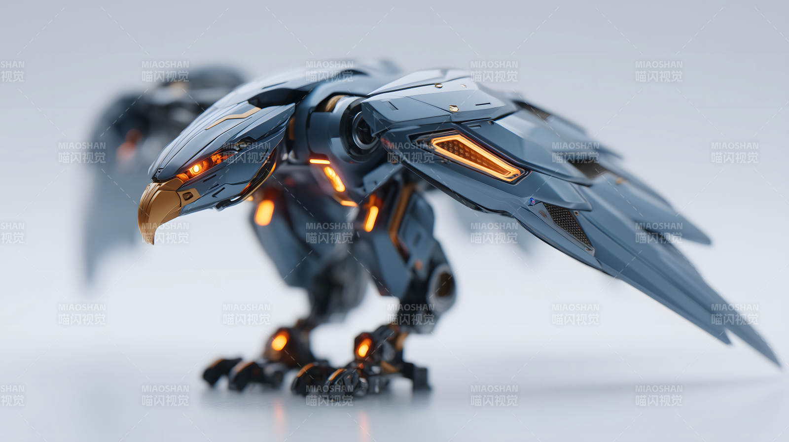 机甲猎鹰栩栩如生图片