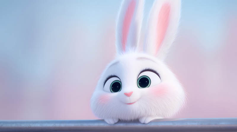 可爱兔子卡通形象-图片