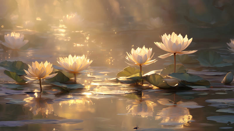 莲花池水光-图片