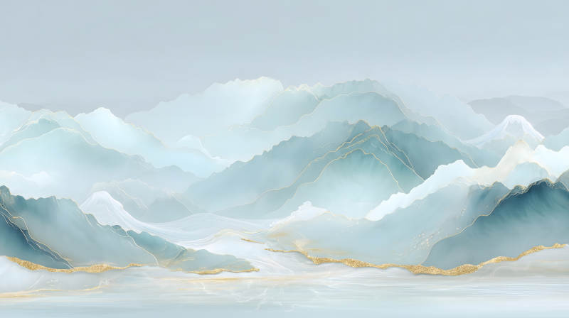 山水画意缥缈云海-图片