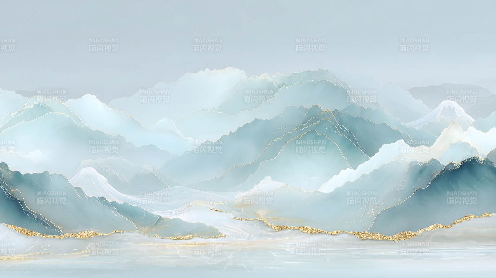 山水画意缥缈云海-图片