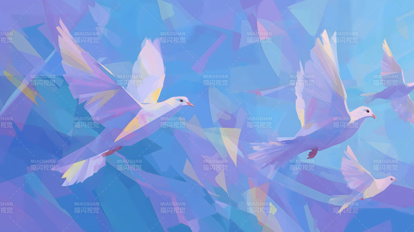 飞翔的和平鸽-图片