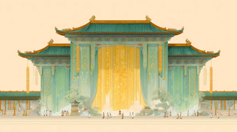 宫殿恢弘大气场景-图片